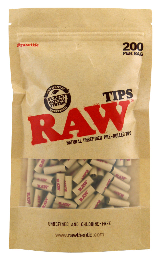 Raw Pre-Rolled Tips Bag of 200