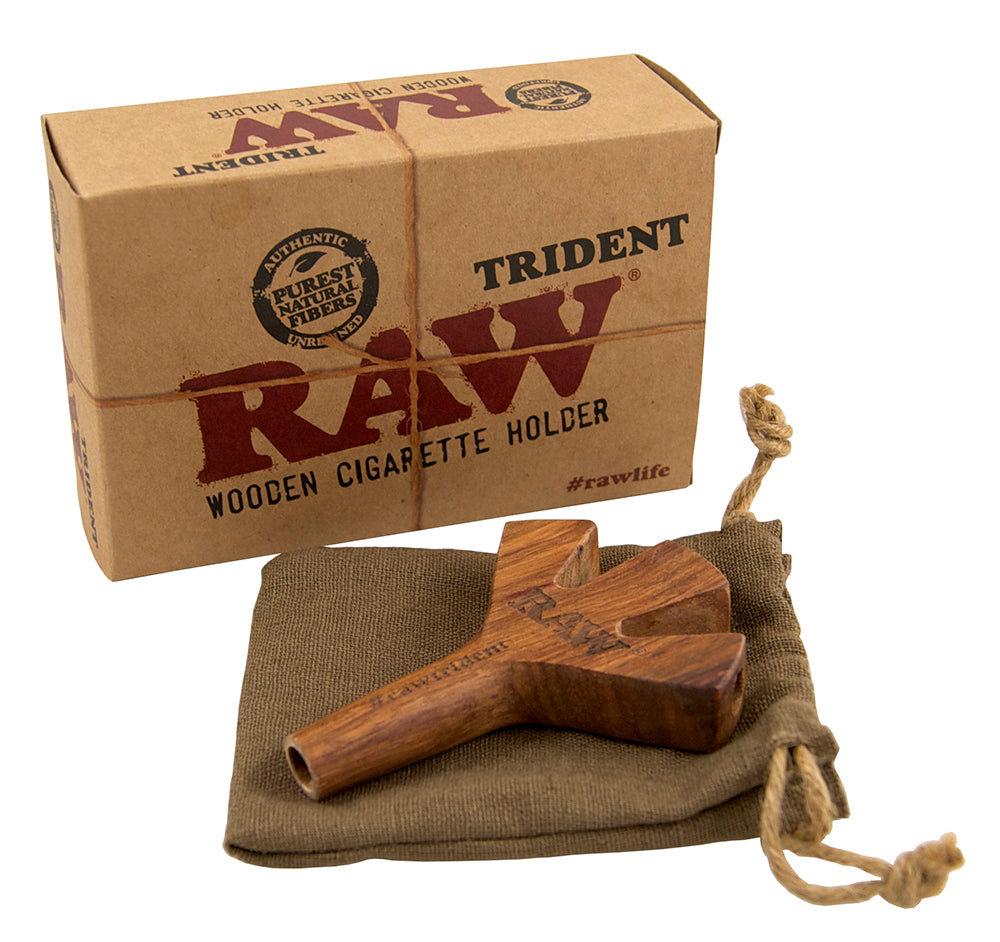 Raw Trident Cig Holder Wooden